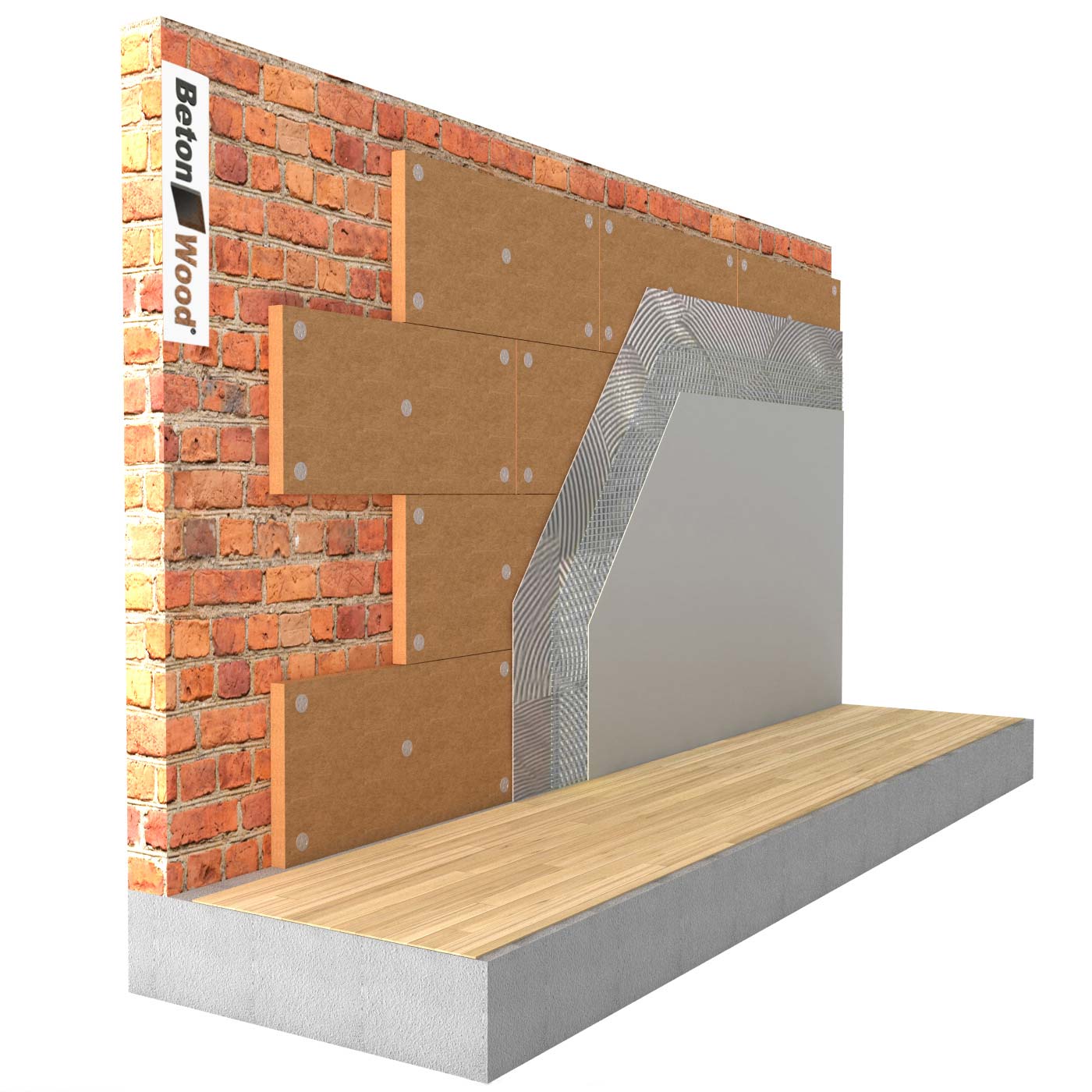 Internal thermal insulation system in Wood fiber