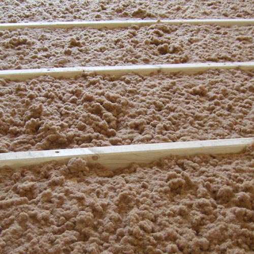 Loose wood fiber Zell cavietes insulation