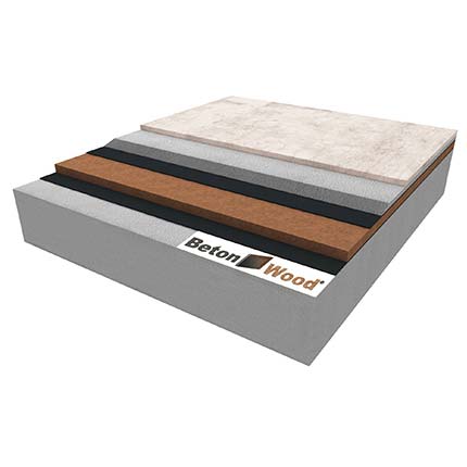 Wood fiber Fibertherm Universal dry under concrete screed