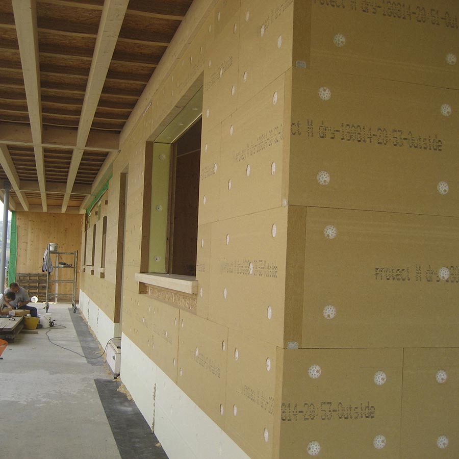 Wood fiber FiberTherm Protect densities 230, 265kg/mc thermal insulation system