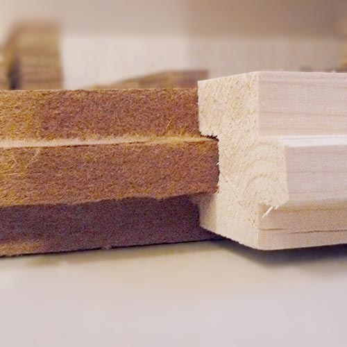 Wood fiber FiberTherm Floor with tongue and groove profile